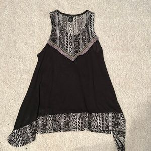 Black & Gray Tank Top
